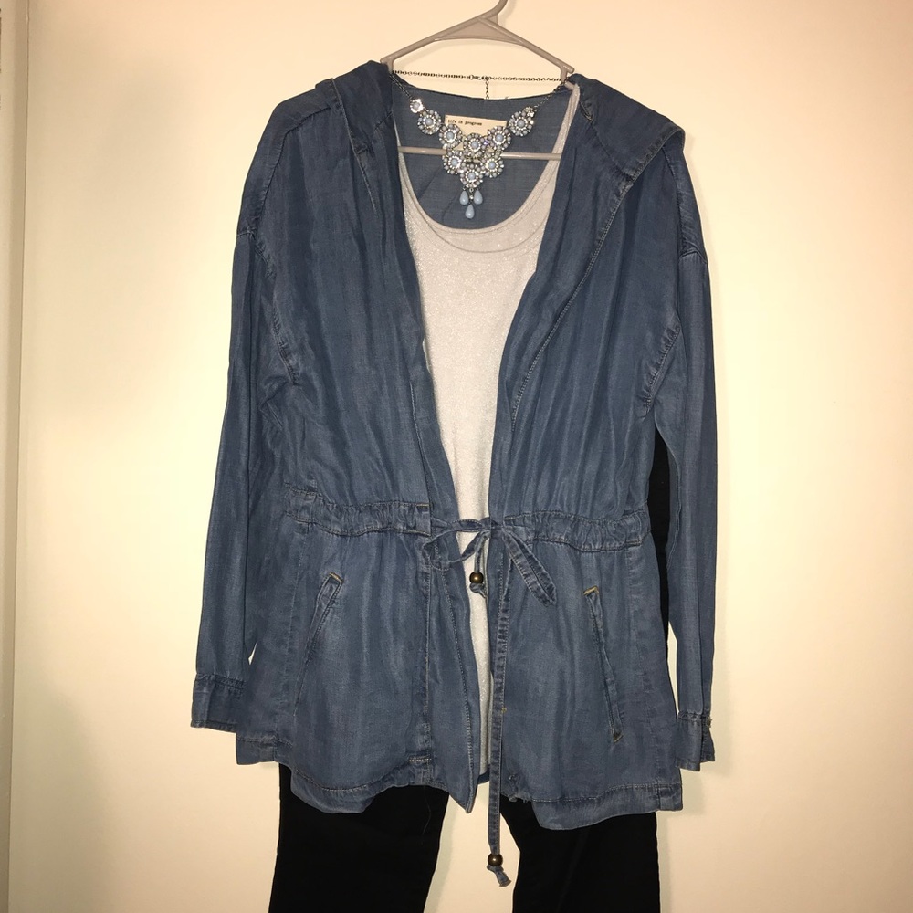 Forever 21. Jean Cover-up/Jacket